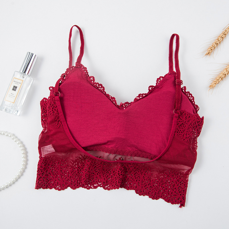 Sheer Bra Lace - Женский бесшовный бюстгальтер с чашками пуш-ап