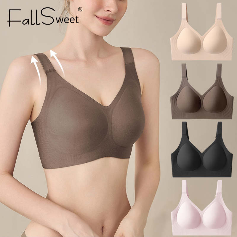 Mastectomy Bra Pocket - FallSweet женский бесшовный бюстгальтер пуш-ап размера