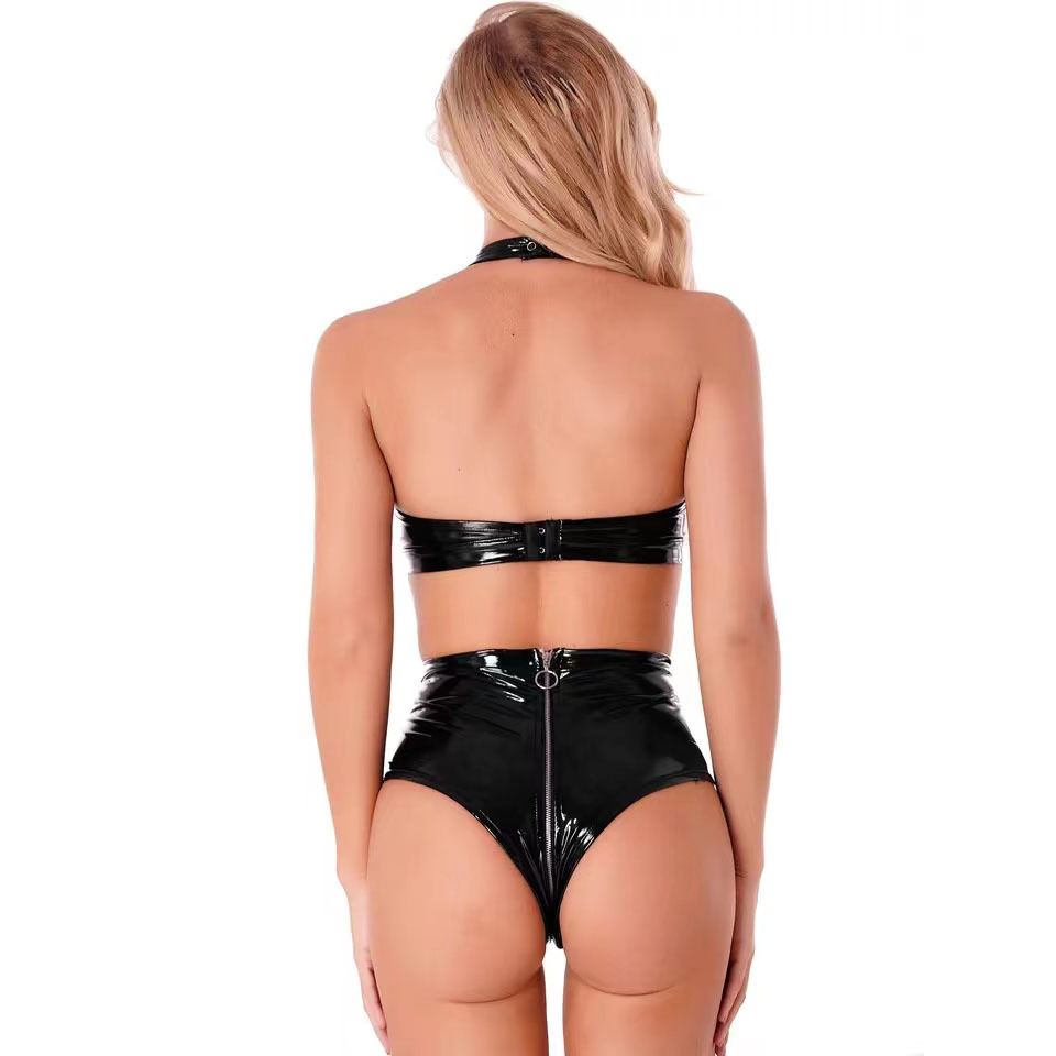 Сексуальный черный блестящий к – обзор и цена Plunge Bra Push Up